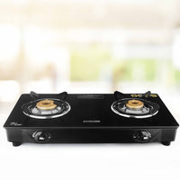 Borosil Magnum Glass-top Gas stove, 2 Burners