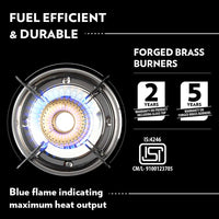 Borosil Magnum Glass-top Gas stove, 3 Burners