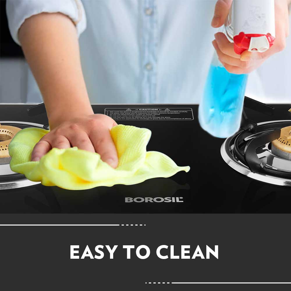 Borosil Magnum Glass-top Gas stove, 3 Burners