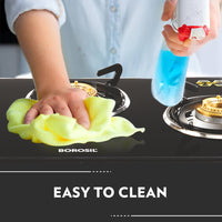 Borosil Magnum Pro Glass-top Gas stove, 3 Burners