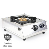 Borosil Smart Flame Stainless Steel Single Burner Gas Stove