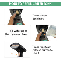 Borosil Handheld Garment Steamer GS03, 1000W