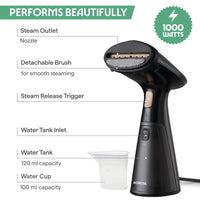 Borosil Handheld Garment Steamer GS03, 1000W