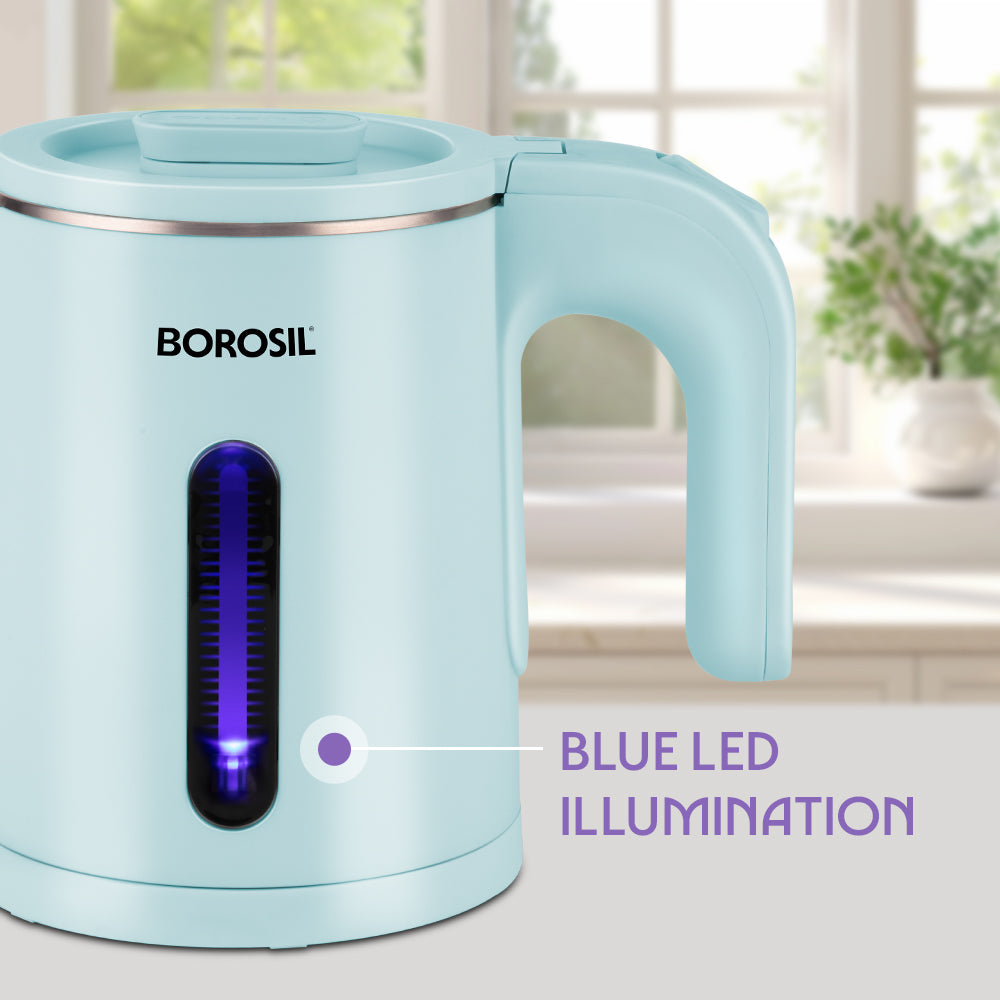 Eva 800 W Cooltouch SS Electric Kettle, 800 ml