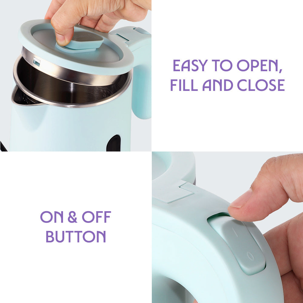 Eva 800 W Cooltouch SS Electric Kettle, 800 ml