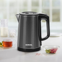 Borosil Cooltouch CT08 SS Electric Kettle, 1L
