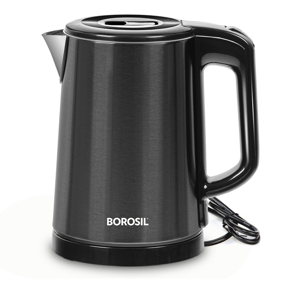 Borosil Cooltouch CT08 SS Electric Kettle, 1L
