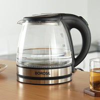 Crystal 1.2L Electric Glass Kettle, 1350 W