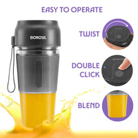 Nutrigrip Portable Blender, Grey, 40 W