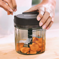 Borosil EazyPull Chopper, 900ml - 6 Blades