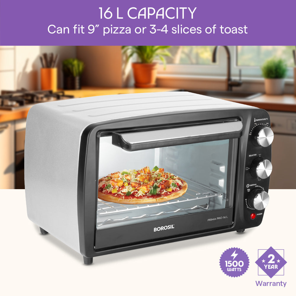 Borosil Prima Pro 16L Oven Toaster Griller (OTG)
