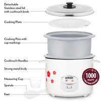 Borosil Pronto Dual Electric Rice Cooker, 2.8L