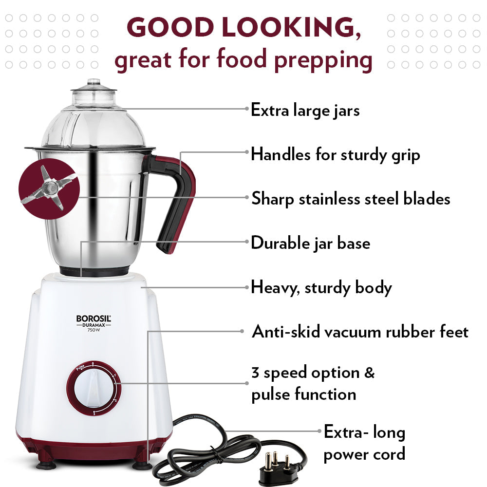 Borosil Duramax Mixer Grinder