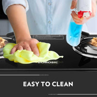 Borosil Flare Glasstop Gas stove, 2 Burners, 2burners(1large&1small)