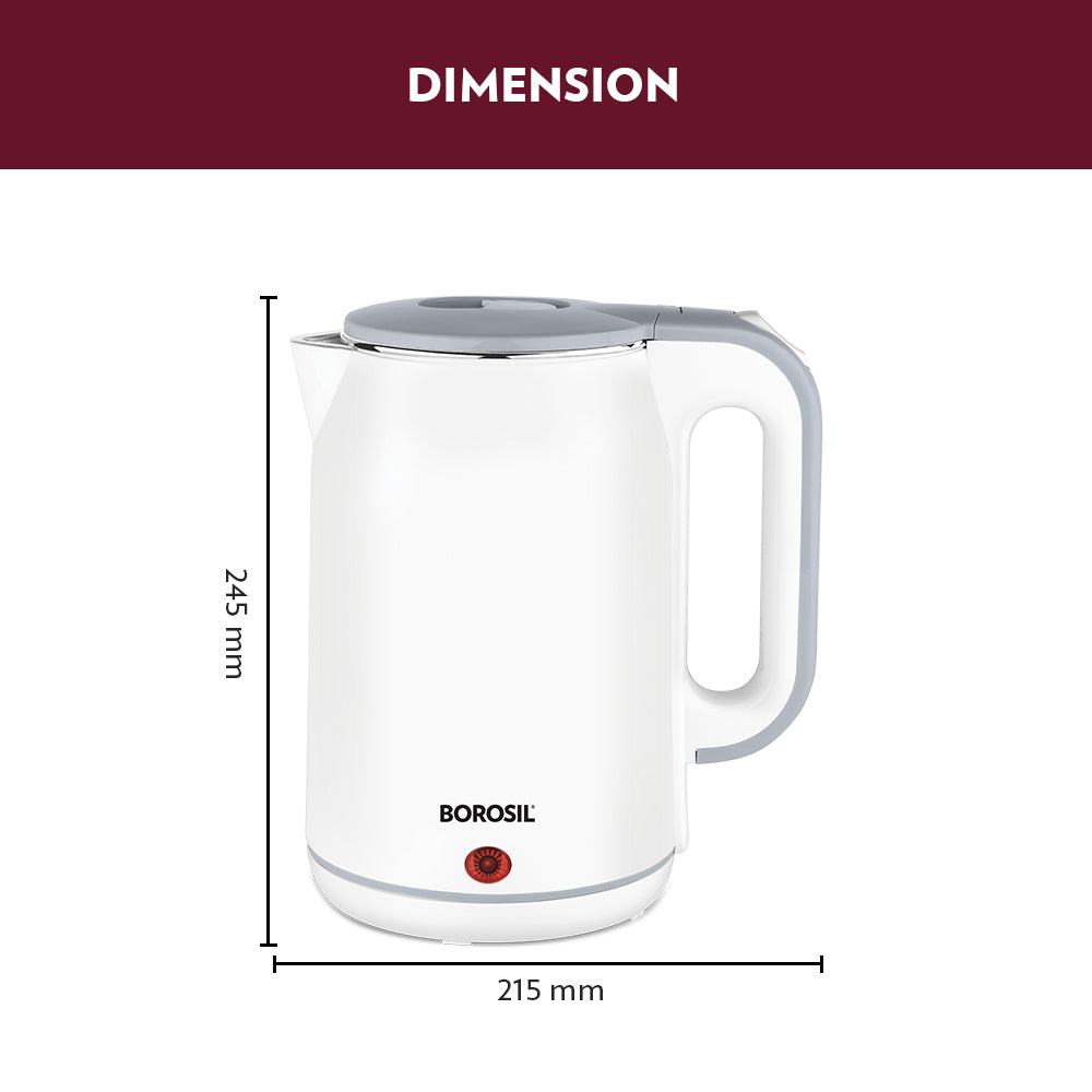 Borosil Cooltouch Electric Kettle, 1.8L