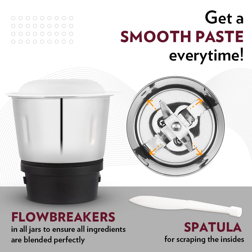 Borosil Supermax Mixer Grinder-Blue