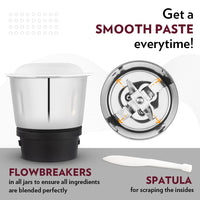 Borosil Supermax Mixer Grinder-Red