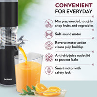 Borosil Easy Juice Cold Press Slow Juicer
