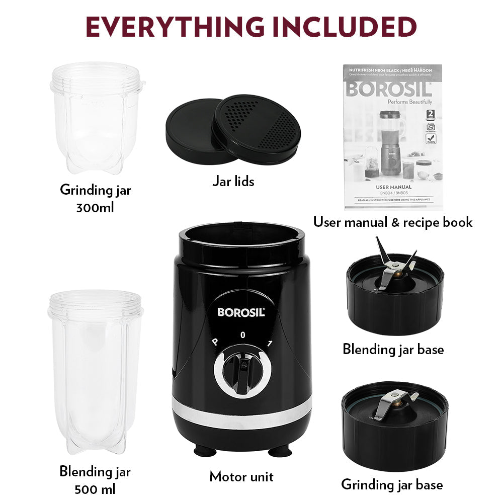 Borosil Nutrifresh NB04, Black
