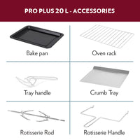 Borosil ProPlus 20 L Oven Toaster Griller (OTG)