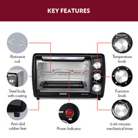 Borosil ProPlus 20 L Oven Toaster Griller (OTG)