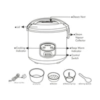 Borosil Pronto Deluxe II Cooker, 1.8L
