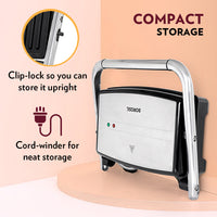 Borosil Jumbo 180° Grill Sandwich Maker